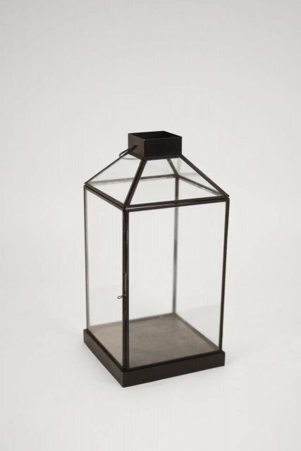 Korfu lykta H38,5 cm - svart