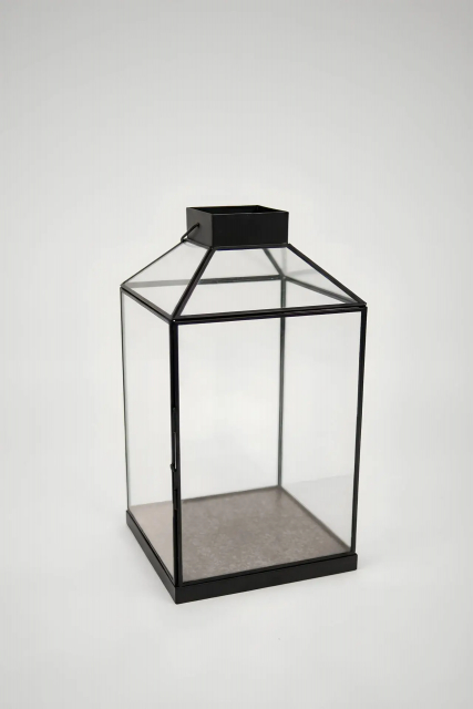 Korfu lykta H47 cm - svart
