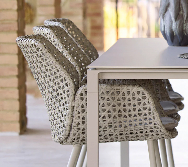 Pure matbord 150x90 H73 cm - taupe/flera bordsskivor