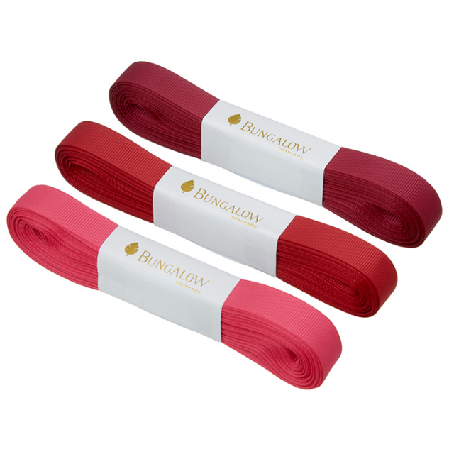 Presentband 10 m, 3-pack - ruby