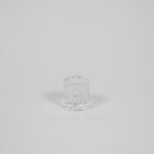 Una glasljusstake H6 cm - clear