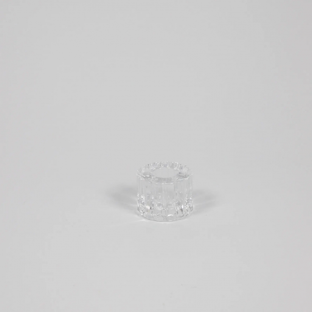 Una glasljusstake H4 cm - clear
