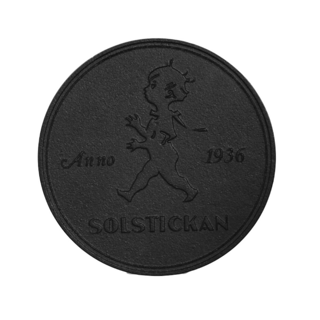 Grytunderlägg gjutjärn svart