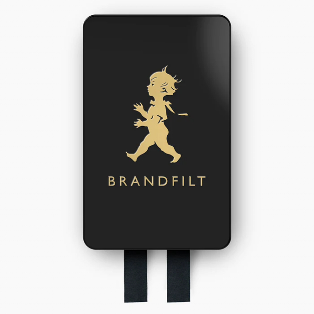 Brandfilt 2023 - matt svart/guld