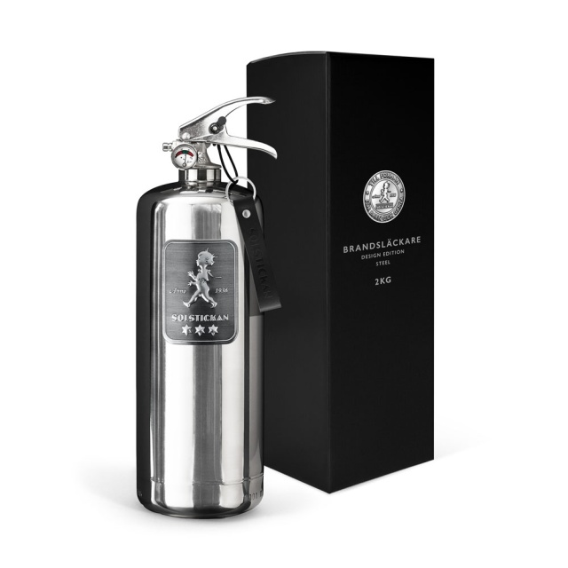Brandsläckare 2 kg - Design edition steel