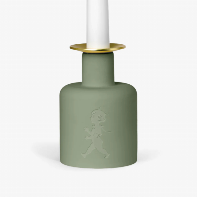 Keramikljusstake - grön