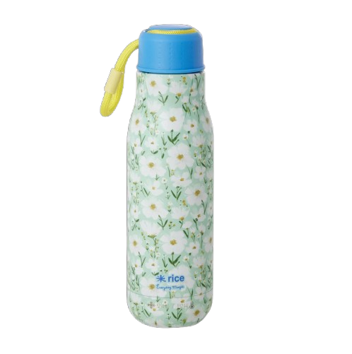 Summer Bloom termosflaska i rostfritt stål - mint