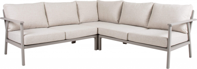 Samvaro loungegrupp låg, bygg själv - khaki/sand dyna