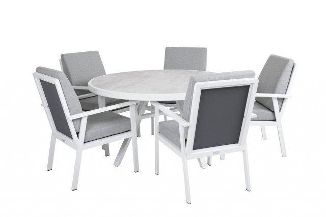 Samvaro matgrupp - vit/pearl grey dyna