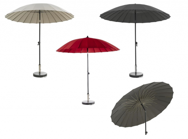 Shanghai parasoll, tiltbar Ø 2,7 m - flera färger