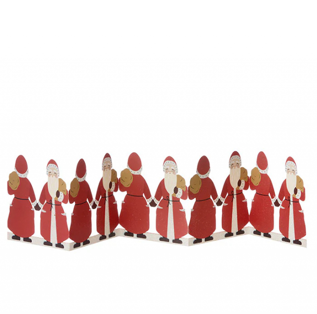 Jultomte bordsgirlang 70 cm - ruby
