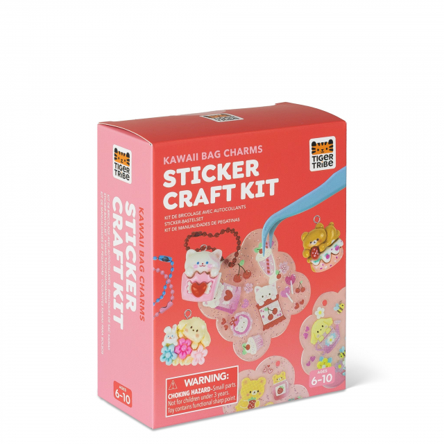 Sticker Craft Kit pyssel-set - Kawaii Bag Charms