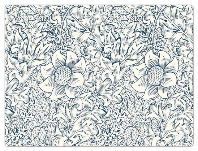 Fritillary bordstablett 40x30 cm - blue