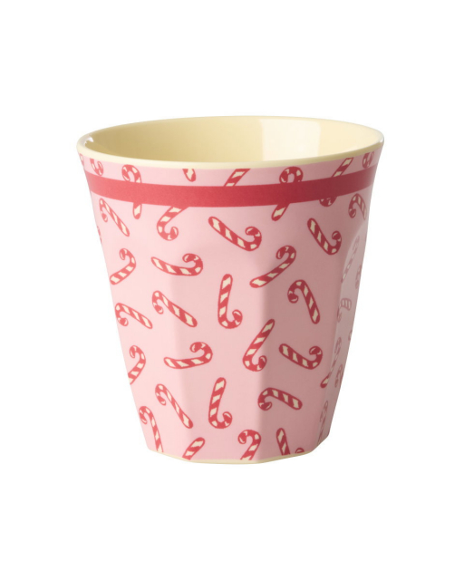 Candy Cane melamin mugg - pink