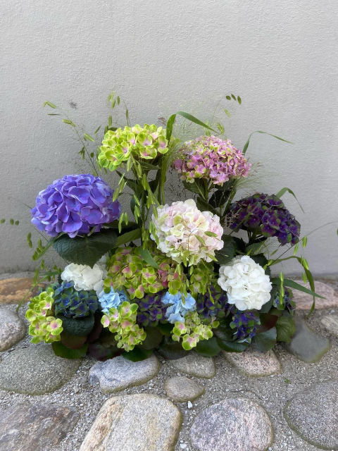 Stående dekoration begravning, liten - floristens val