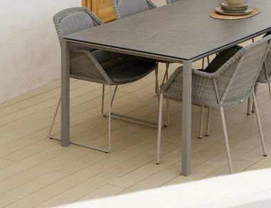 Pure matbord 100x100 cm - taupe/flera bordsskivor