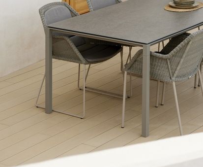 Pure matbord 100x100 cm - taupe/flera bordsskivor