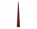 Kalenderljus kon 37 cm - deep wine