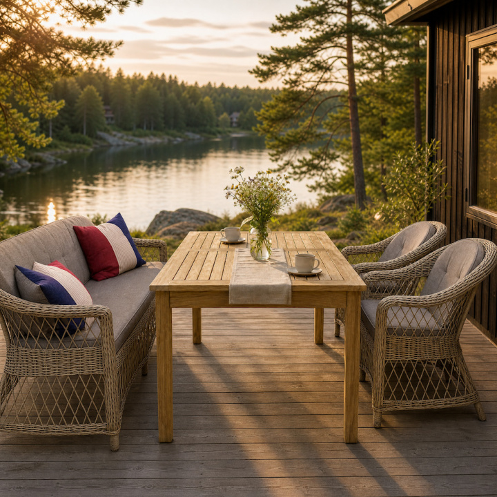 Orissa matbord 150x90 cm - teak i gruppen SLUTREA hos Sommarboden i Höllviken AB (054)