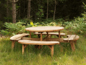 Hasslebro picnic-set - brun furu