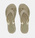Flip Flops med glitter - platin