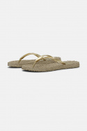 Flip Flops med glitter - platin