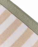 Block Stripe handdukar, flera storlekar - moonbeam/white/vintage green