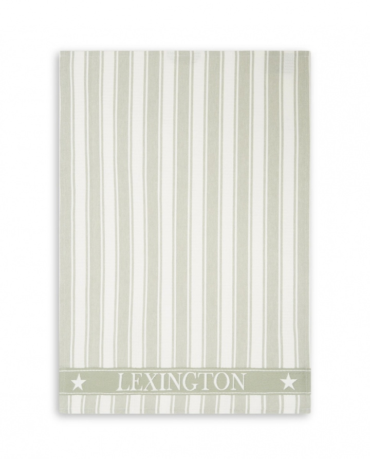 Icons kökshandduk i våfflad bomullstwill - sage green/white i gruppen Inredning / Kök & Dukning / Kökstextilier hos Sommarboden i Höllviken AB (10003044-8012)