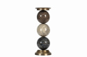 Ljusstake blockljus - multi stone