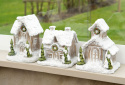 Snöstad hus, flera olika modeller
