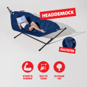 Headdemock med svart stativ - dark blue