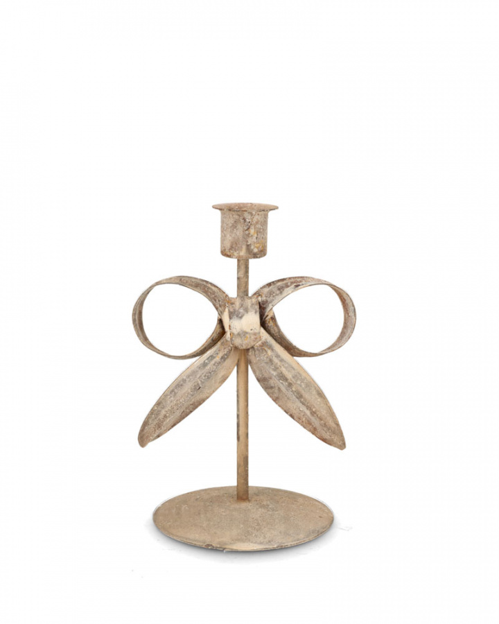Emilia ljusstake S - floral beige i gruppen Inredning / Dekoration / Ljusstakar & Ljuslyktor hos Sommarboden i Höllviken AB (1005553)