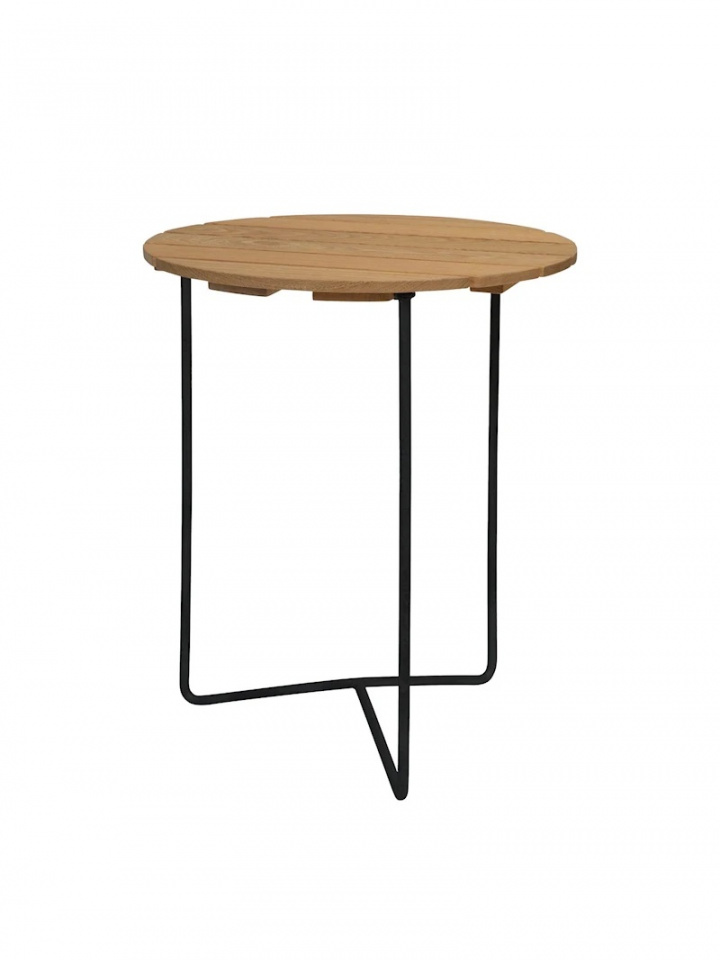 Bord 6B 60 - oljad ek/svart i gruppen Utemöbler / Bord / Cafébord hos Sommarboden i Höllviken AB (101258526)
