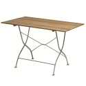 DEMOEX - Bryggeribord 110 - obehandlad teak/varmförzinkat stativ
