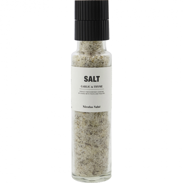 Nicolas Vahé salt 300g - garlic & thyme i gruppen Inredning / Kök & Dukning / Ätbart hos Sommarboden i Höllviken AB (104981008-HD)