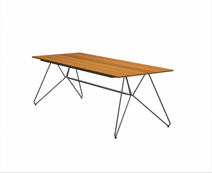 SKETCH matbord - 220x88 cm - bamboo/grey i gruppen Utemöbler / Bord / Matbord hos Sommarboden i Höllviken AB (10716-0318)