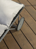 CLICK justerbar solsäng - dark grey/grey