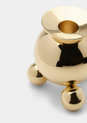 Ball kulljusstake - polerad mässing