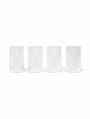 Ripple Verrines glas, 4-pack - clear