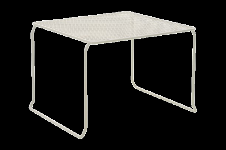 Haru lounge-/sidobord 54x54 H40 cm - pearl white i gruppen Utemöbler / Loungemöbler / Loungemoduler / Soffbord & Sidobord - Loungemoduler hos Sommarboden i Höllviken AB (1126-58)