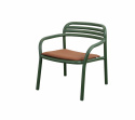 Bliss loungefåtölj, stapelbar - dark green