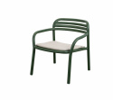 Bliss loungefåtölj, stapelbar - dark green