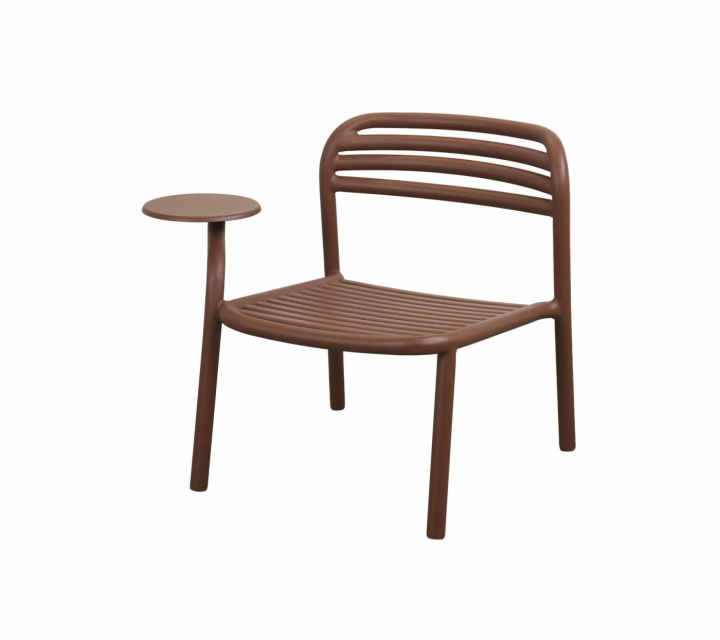 Bliss loungefåtölj m/sidobord höger - desert red i gruppen Utemöbler / Loungemöbler / Loungemoduler / Fåtöljer - Loungemoduler hos Sommarboden i Höllviken AB (11466ADRE)