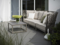 Jet set bord 70x70 H41 cm - beige