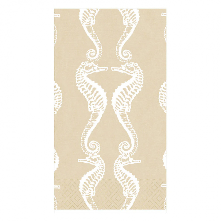 Seahorses Sand servetter, 15-pack i gruppen Inredning / Kök & Dukning / Servering & Servetter hos Sommarboden i Höllviken AB (11891G)