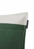 Irregular Striped Recycled Cotton kuddfodral - green/white