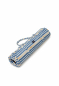 Striped Cotton starndmatta - oat/blue