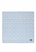 Graphic Printed Cotton servett - blue/white