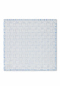 Graphic Printed Cotton servett - blue/white