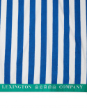 Striped Cotton Terry strandhandduk - blue/white/green